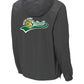 Notre Dame Softball Sport Tek Packable Windbreaker gray, back