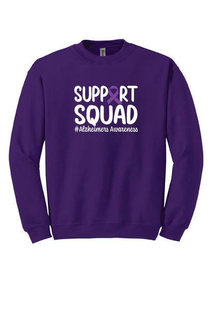 Support Squad Crewneck Sweatshirt purple