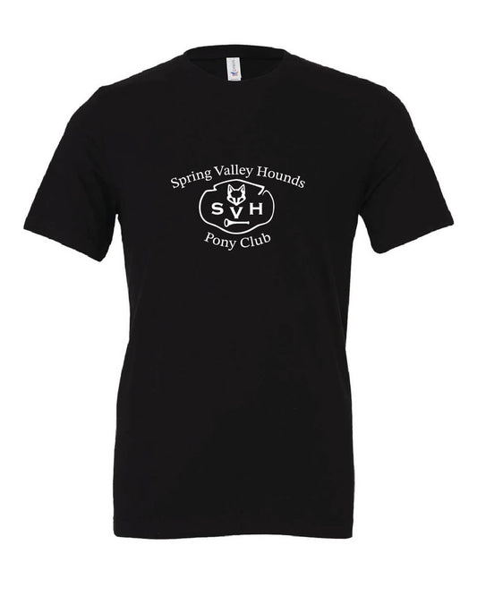 Spring Valley Pony Short Sleeve T-Shirt (Bella Canvas) black