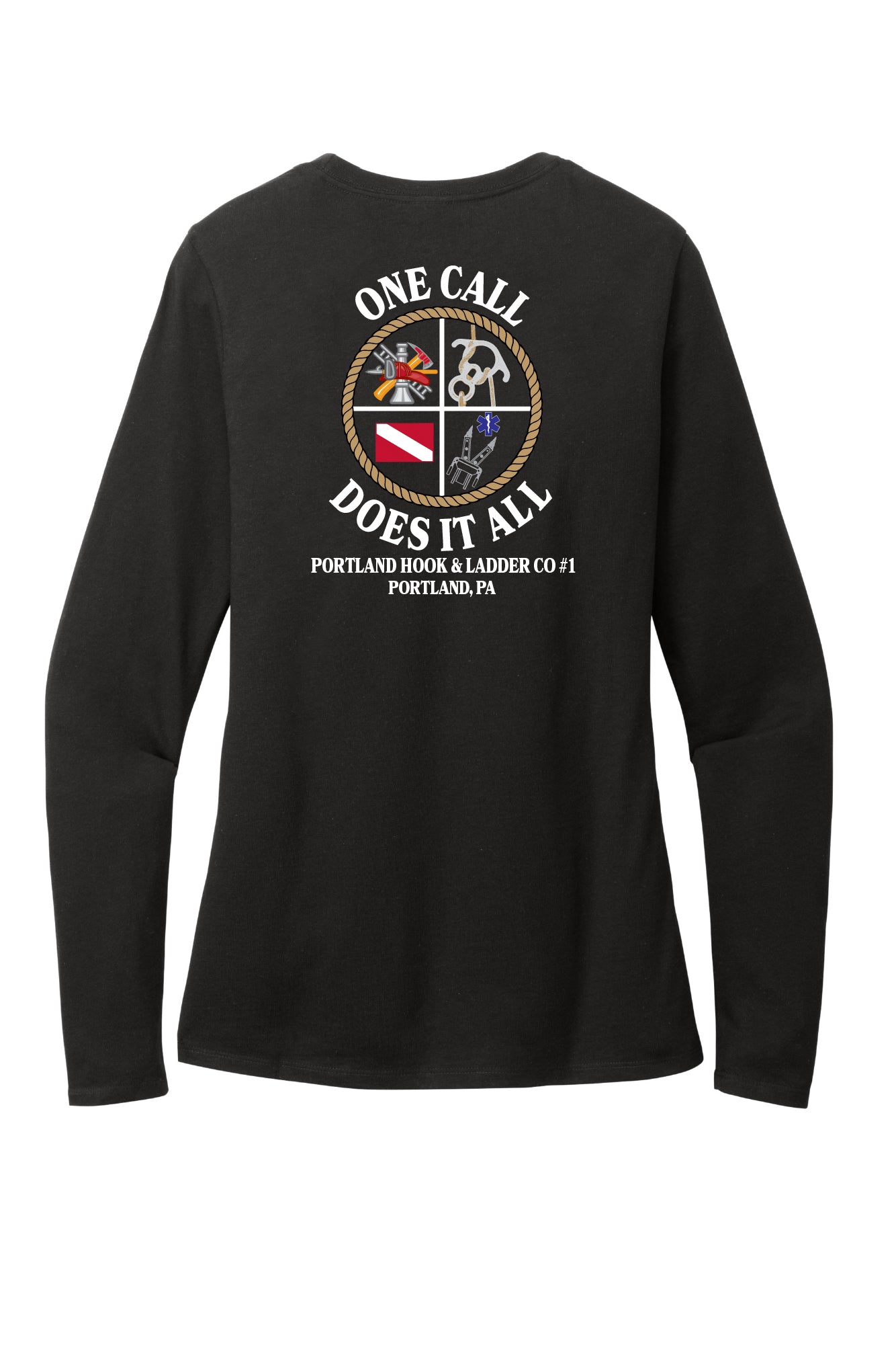Portland One Call Does it All Ladies Long Sleeve T-Shirt
