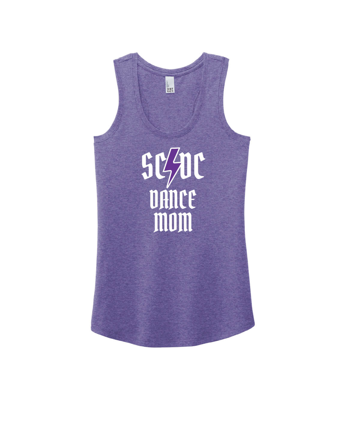 SCDC Mom Racerback Tank purple