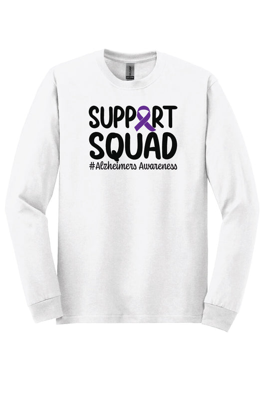 Support Squad Long Sleeve T-Shirt white