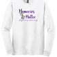 Memories Matter - Alzheimers Awareness Long Sleeve T-Shirt white