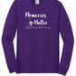 Memories Matter - Alzheimers Awareness Long Sleeve T-Shirt purple