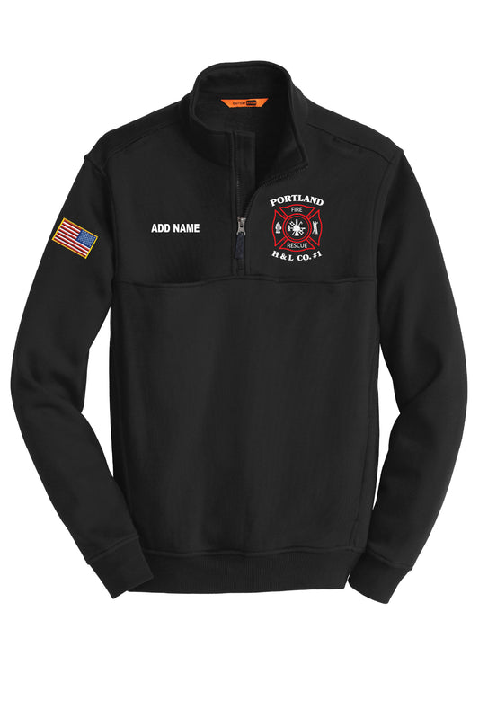 Portland Hook & Ladder 1/2 Zip Job Shirt