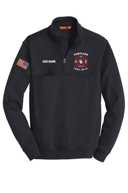 Portland Hook & Ladder 1/2 Zip Job Shirt