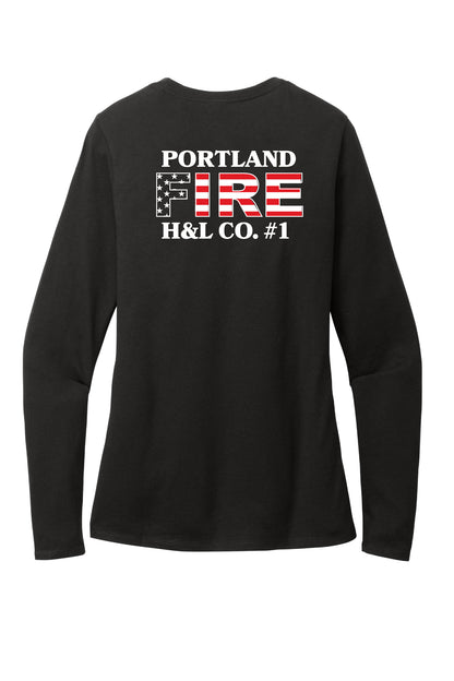 Portland Hook & Ladder Ladies Long Sleeve T-Shirt