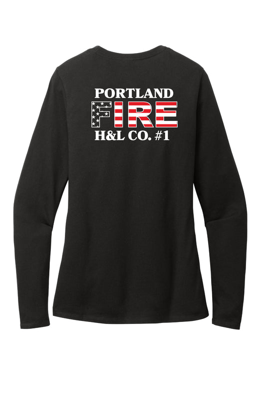 Portland Hook & Ladder Ladies Long Sleeve T-Shirt