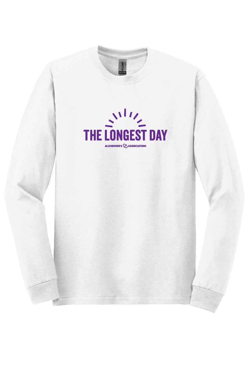 The Longest Day Long Sleeve T-Shirt (horizontal) white