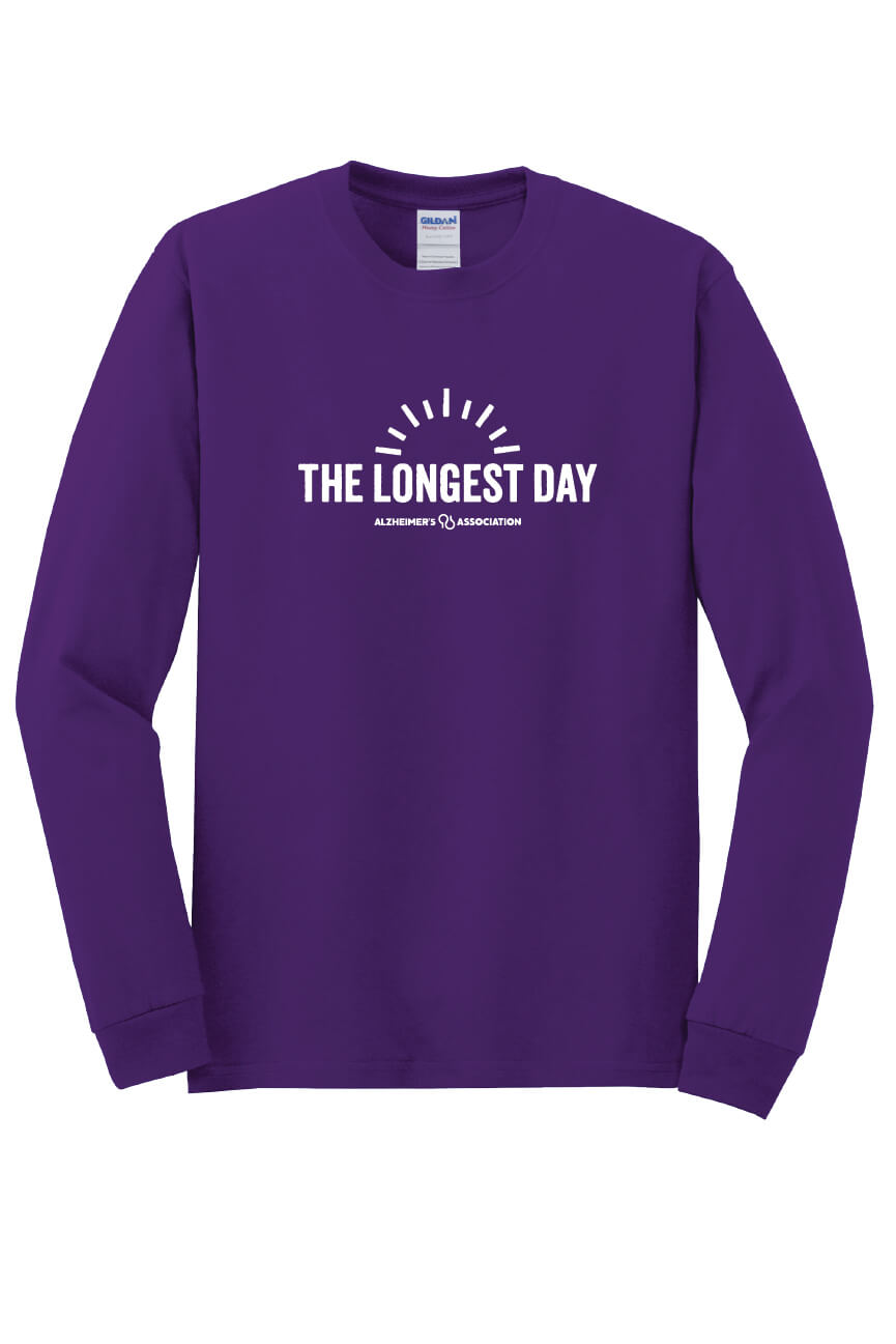 The Longest Day Long Sleeve T-Shirt (horizontal) purple