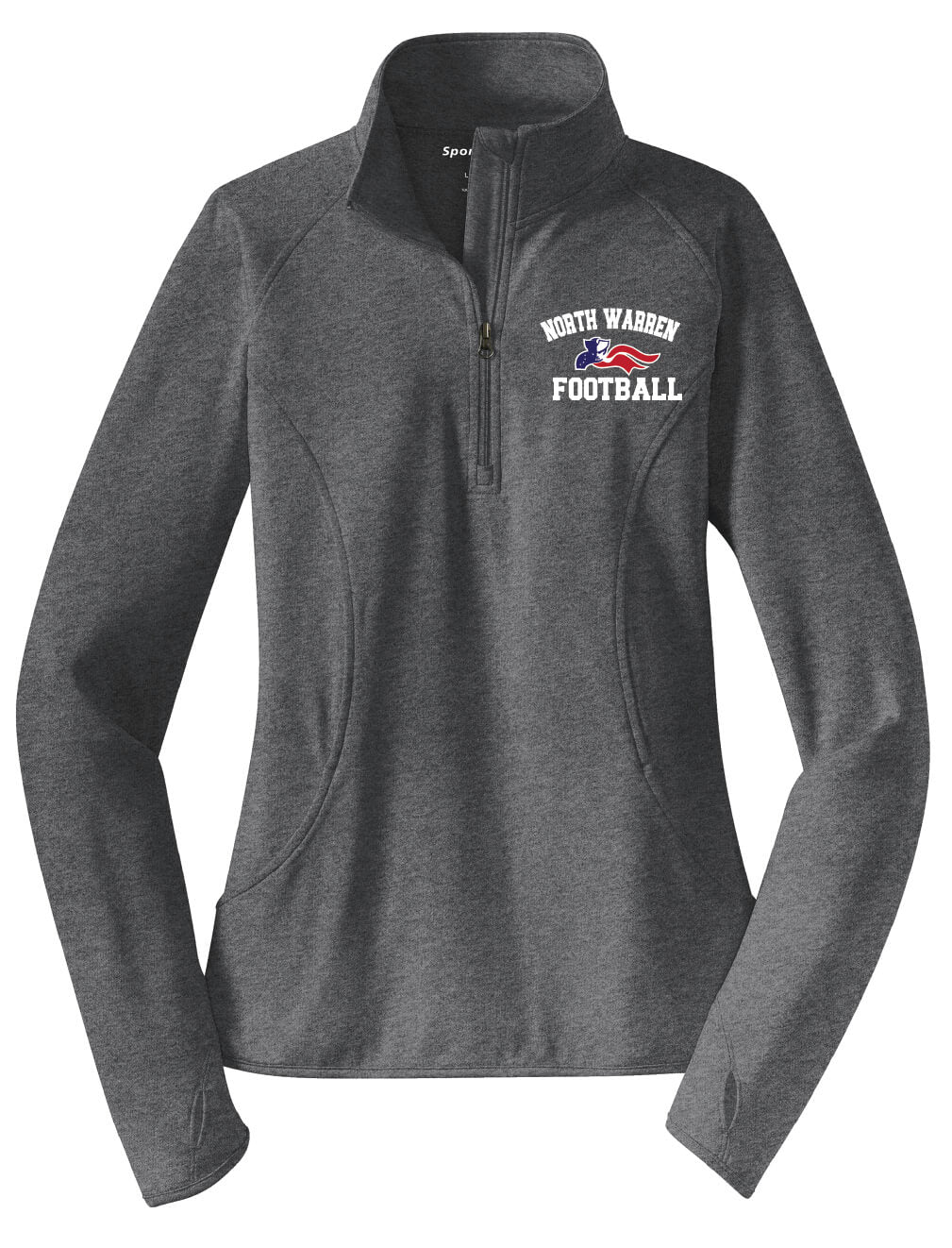 Sport Tek 1/4 Zip Pullover (Ladies) gray