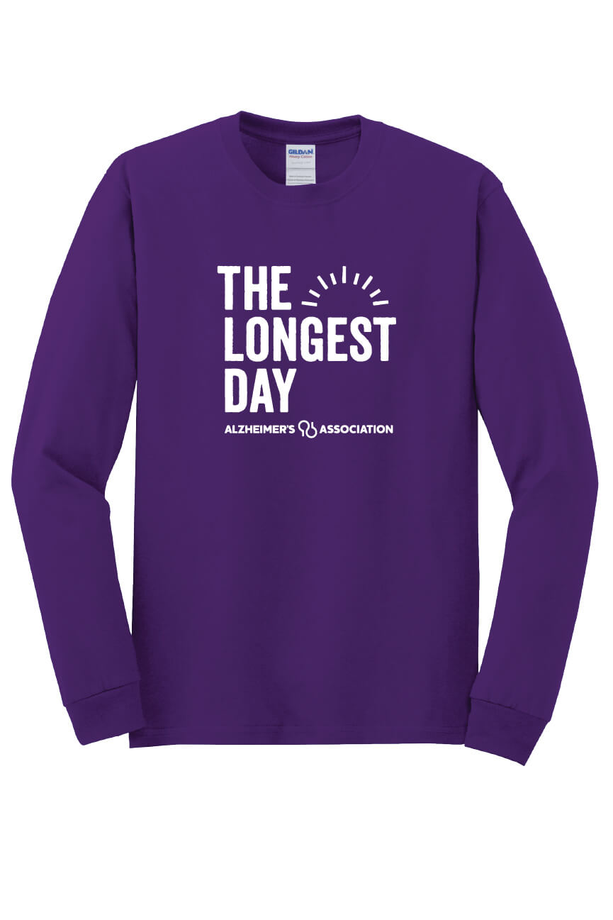 The Longest Day Long Sleeve T-Shirt (vertical) purple