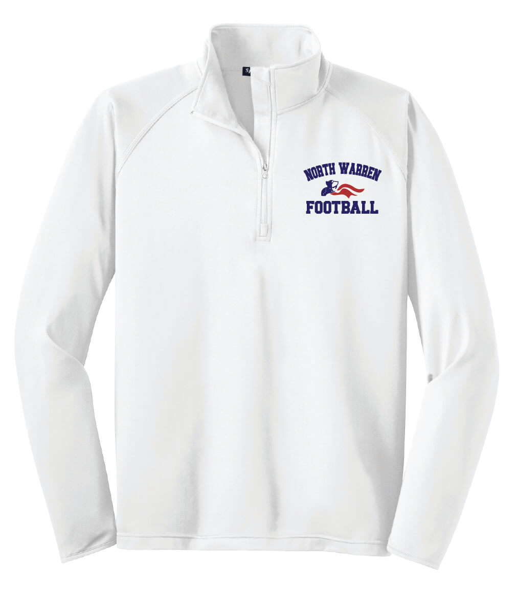 Sport Tek 1/4 Zip Pullover (Unisex) white