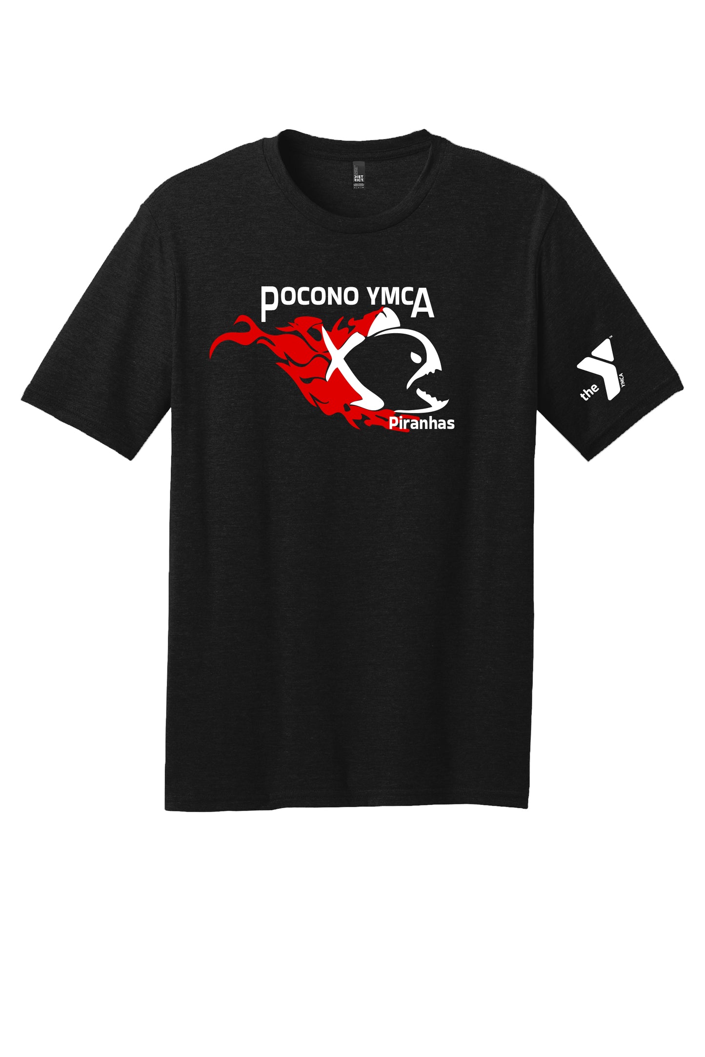 Light Weight District Brand Pocono YMCA Piranhas T-Shirt