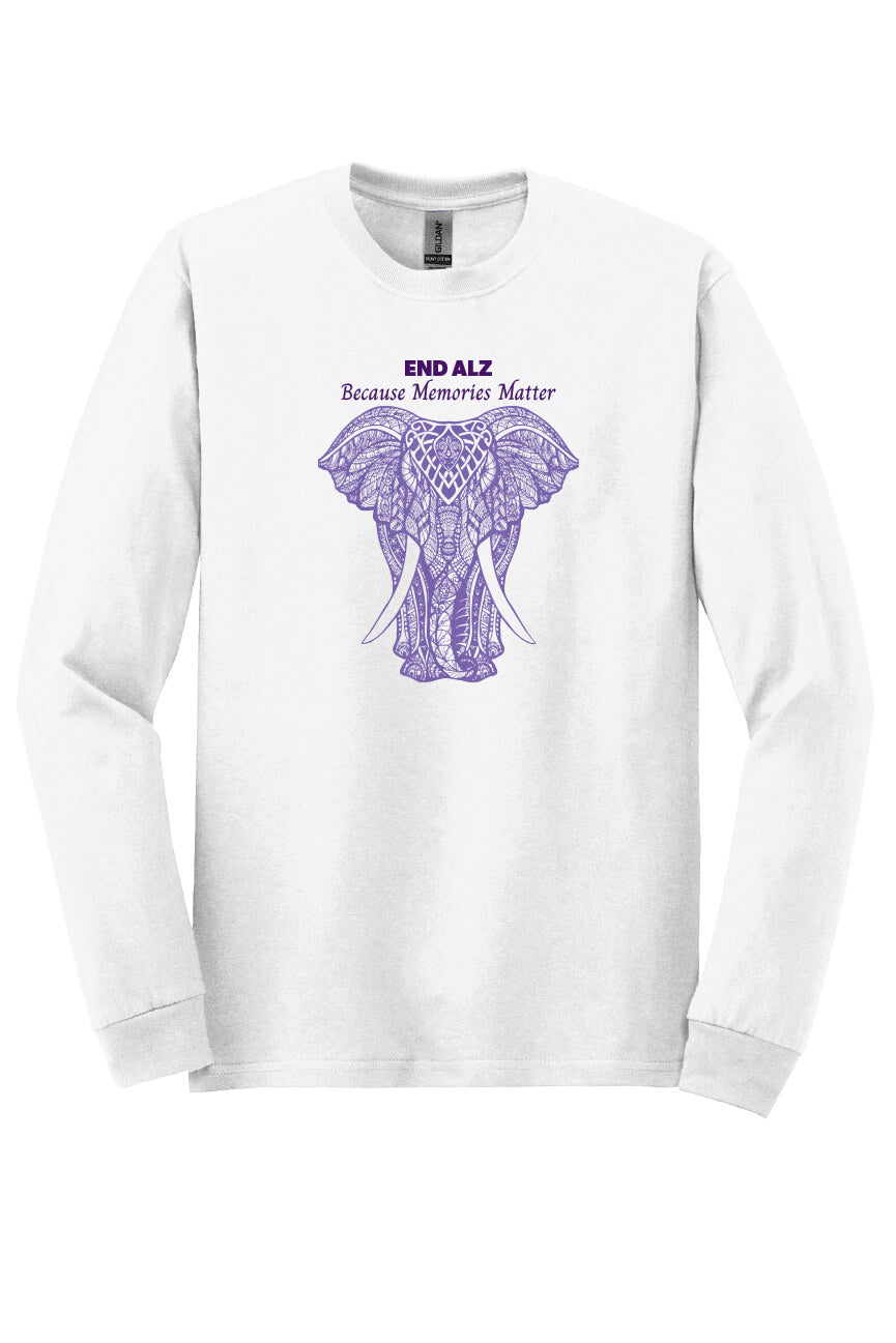 Memories Matter Elephant Long Sleeve T-Shirt