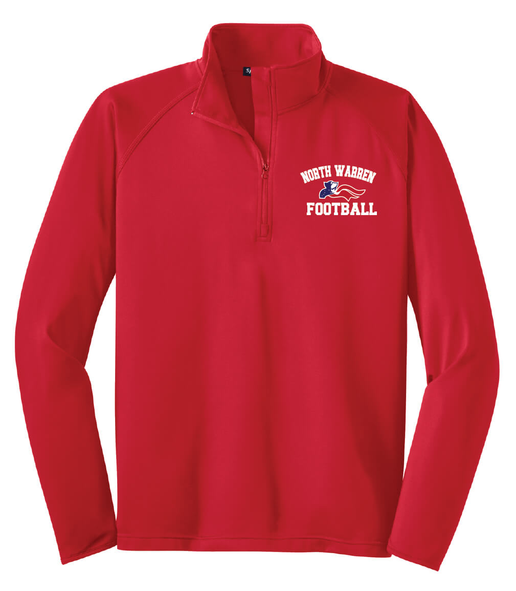 Sport Tek 1/4 Zip Pullover (Unisex) red