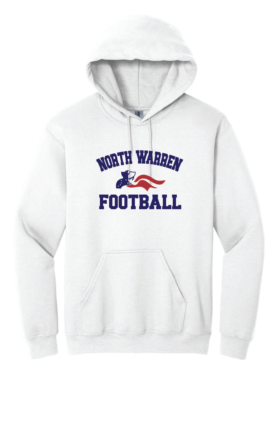 North Warren Patriots Football Hoodie – F&T Custom Apparel