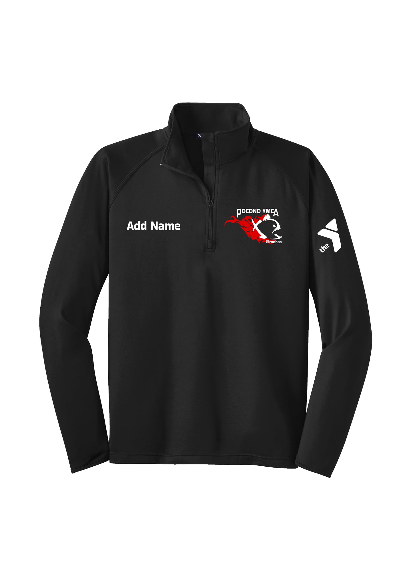 Pocono YMCA Piranhas Sport Tek 1/4 Zip Pullover (Unisex)