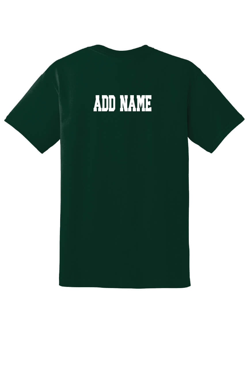 Notre Dame Basketball Short Sleeve T-Shirt green-back