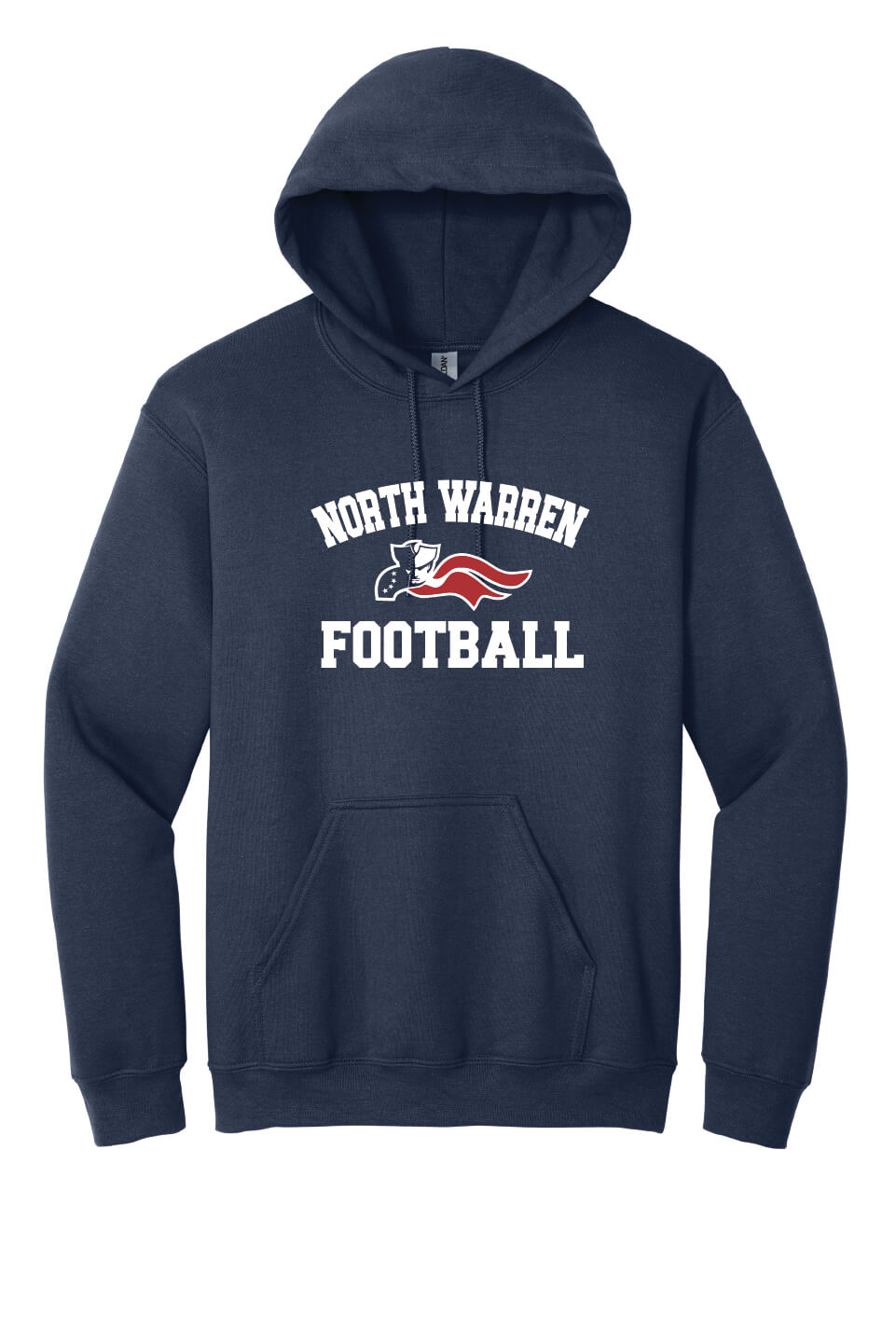 North Warren Patriots Football Hoodie navy