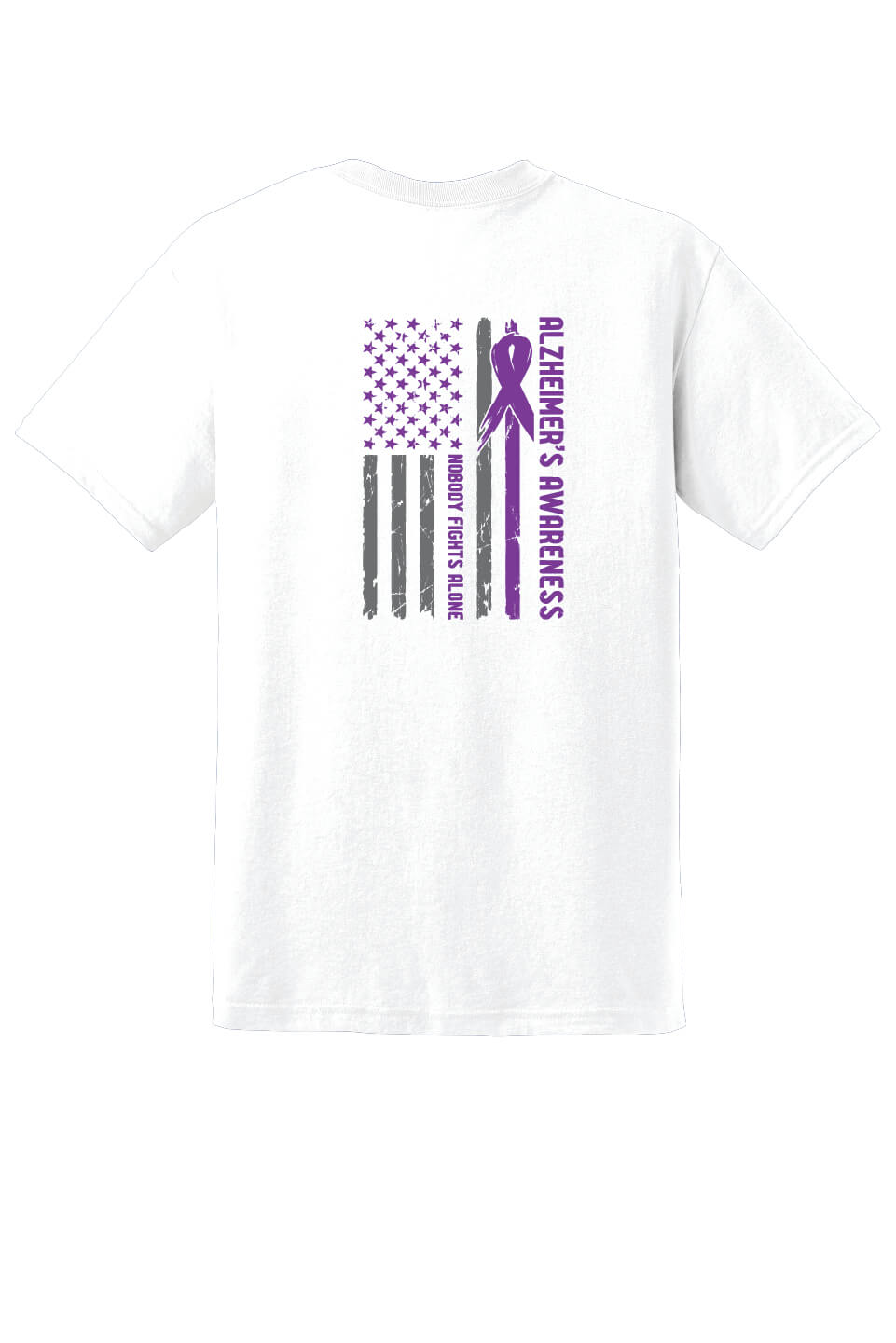 Memories Matter Flag Back Short Sleeve T-Shirt white flag back