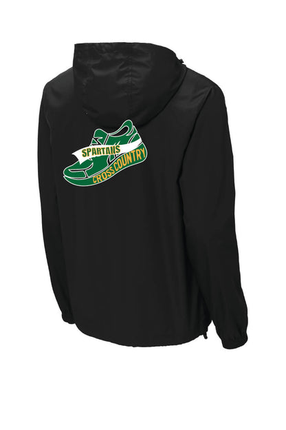 Notre Dame XC Sport Tek Packable Windbreaker back-black