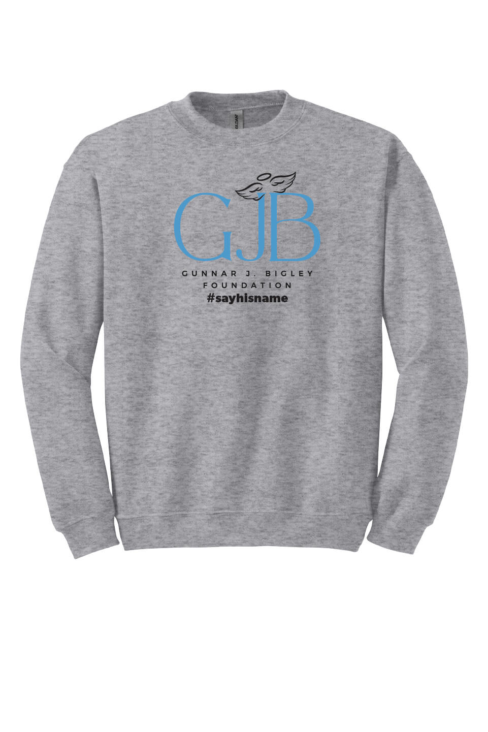 Crewneck Sweatshirt (Youth) - Word Art II gray front