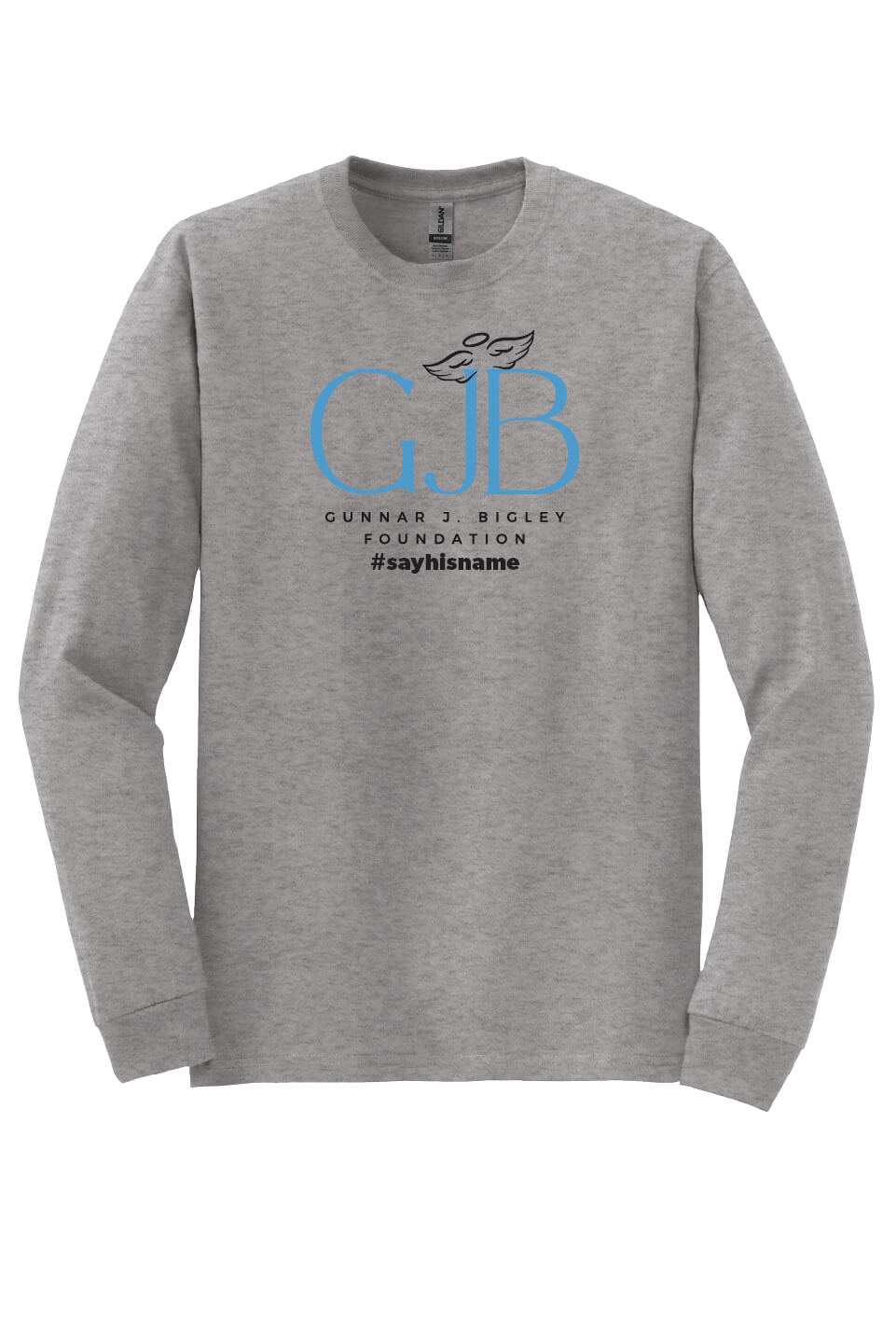 Long Sleeve T-Shirt (Youth) - Word Art II gray front
