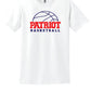 Patriot Basketball Short Sleeve T-Shirt white
