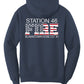 Hoodie navy back