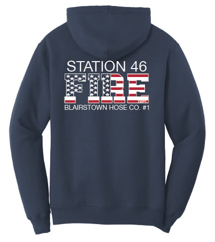 Hoodie navy back