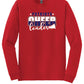 Patriots Cheerleader Long Sleeve T-Shirt red