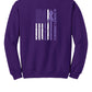 Memories Matter Flag Back Crewneck Sweatshirt