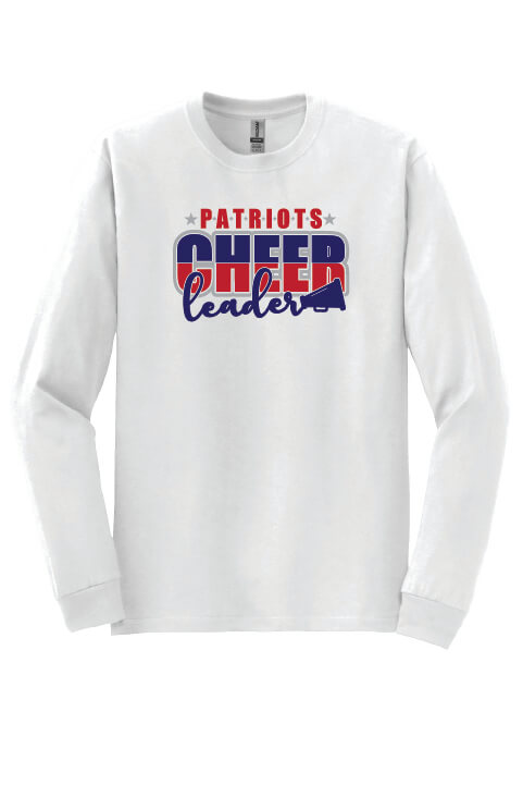 Patriots Cheerleader Long Sleeve T-Shirt white