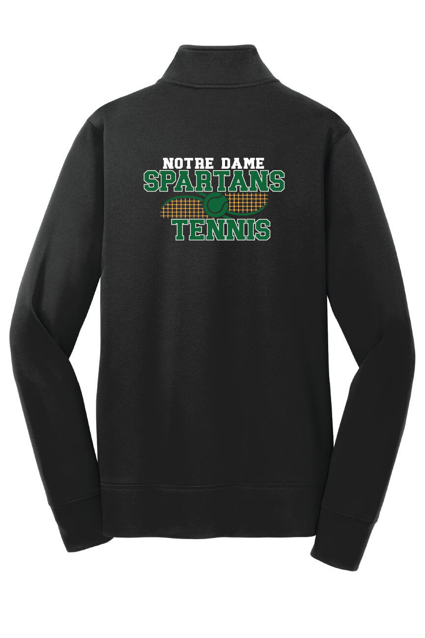  Notre Dame Spartans Fleece Full-Zip Jacket (Ladies) back-black