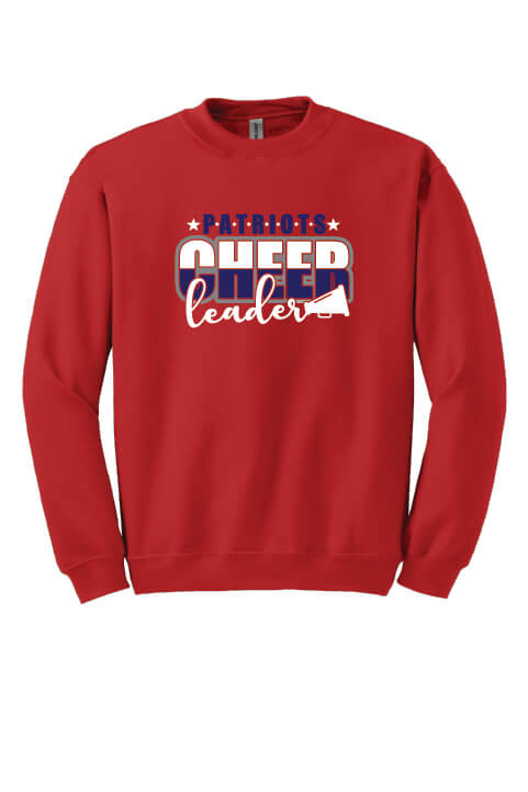 Patriots Cheerleader Crewneck Sweatshirt red