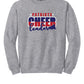 Patriots Cheerleader Crewneck Sweatshirt gray