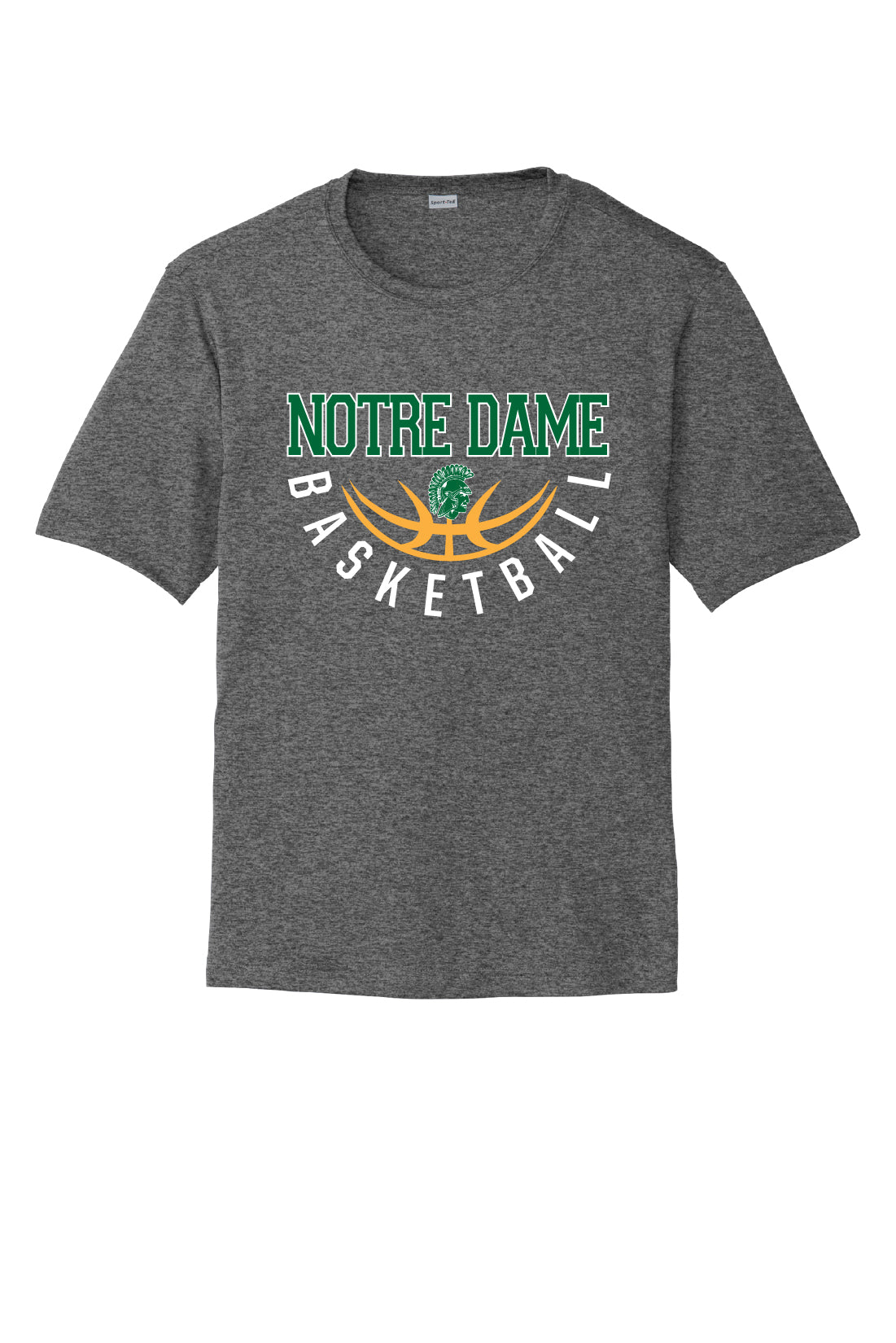 Notre Dame Basketball Sport Tek Competitor Short Sleeve Tee