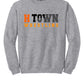 Spartans Fleece Hooded Sweatshirt gray back