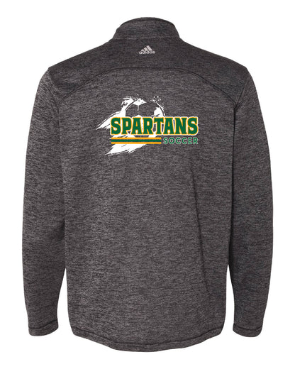Spartans Heathered Quarter Zip Pullover Heathered Black back