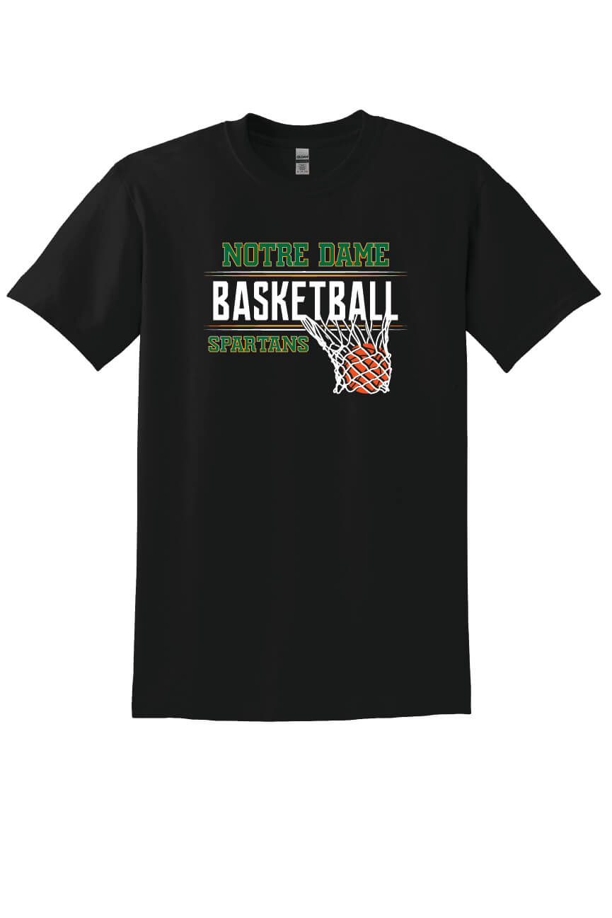 Notre Dame Basketball Short Sleeve T-Shirt black-front