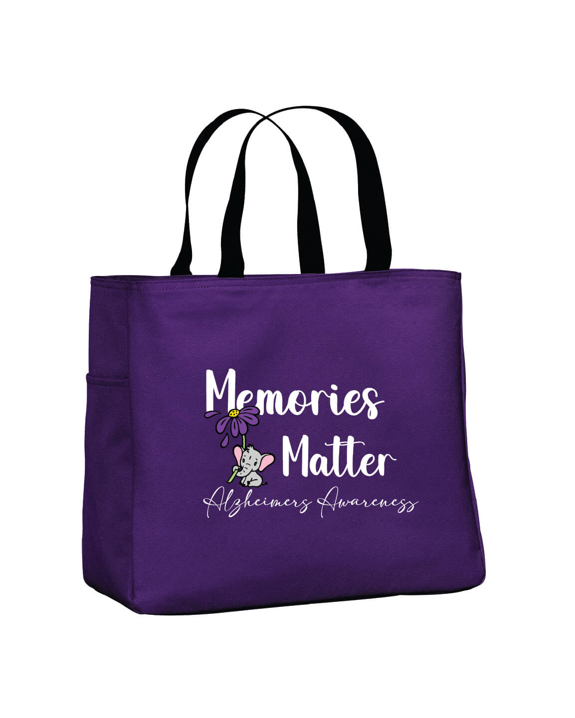 Purple Tote Memories Matter
