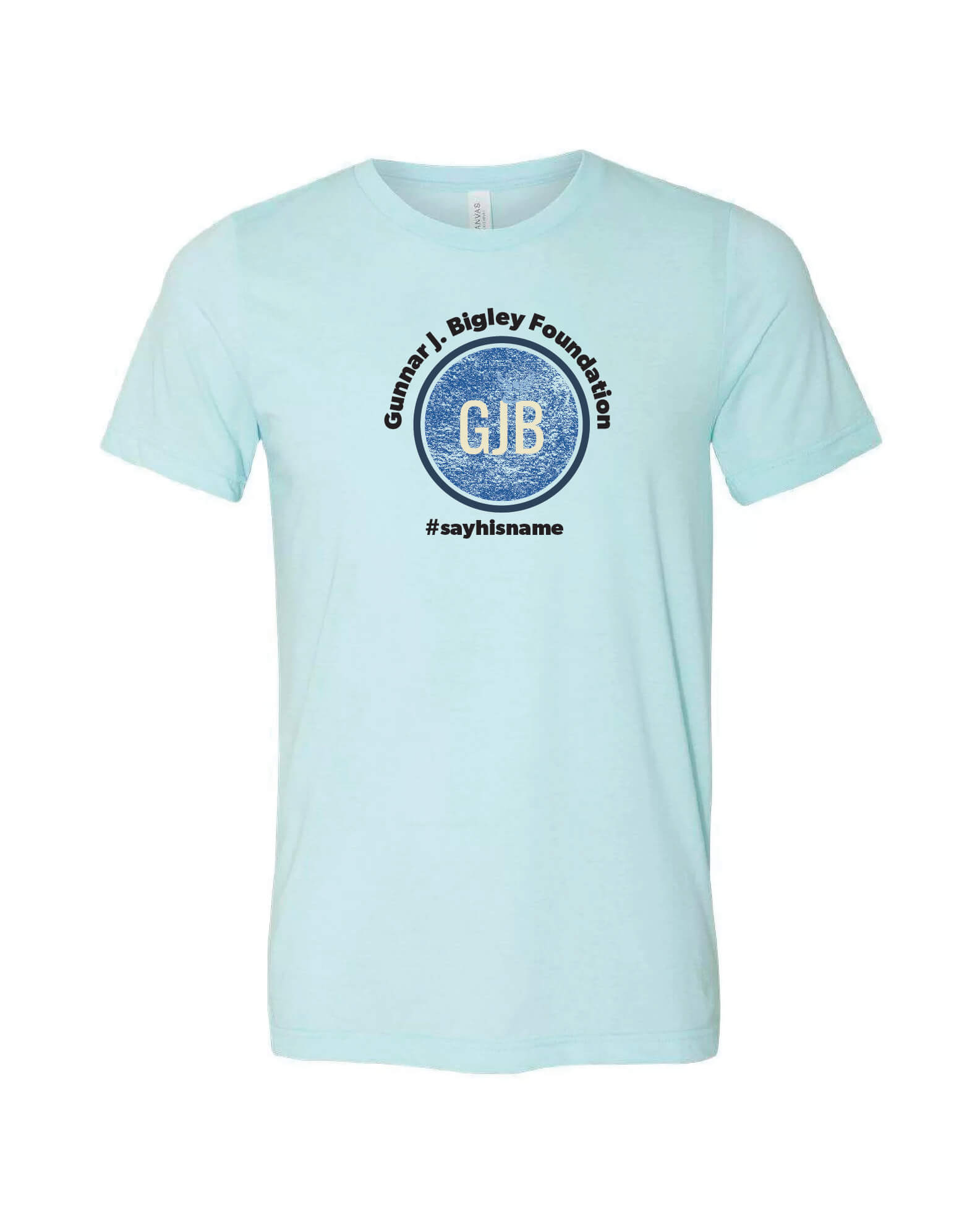 Short Sleeve T-Shirt (Bella Canvas) blue front