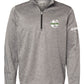 Spartans Heathered Quarter Zip Pullover Mid Heathered Gray front
