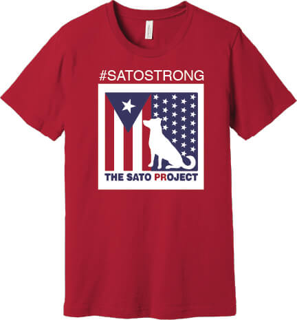 Bella Canvas Short Sleeve T-Shirt red front