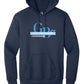 Hoodie - Word Art I navy front