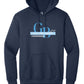 Hoodie (Youth) - Word Art I navy front