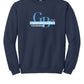 Crewneck Sweatshirt - Word Art I navy front