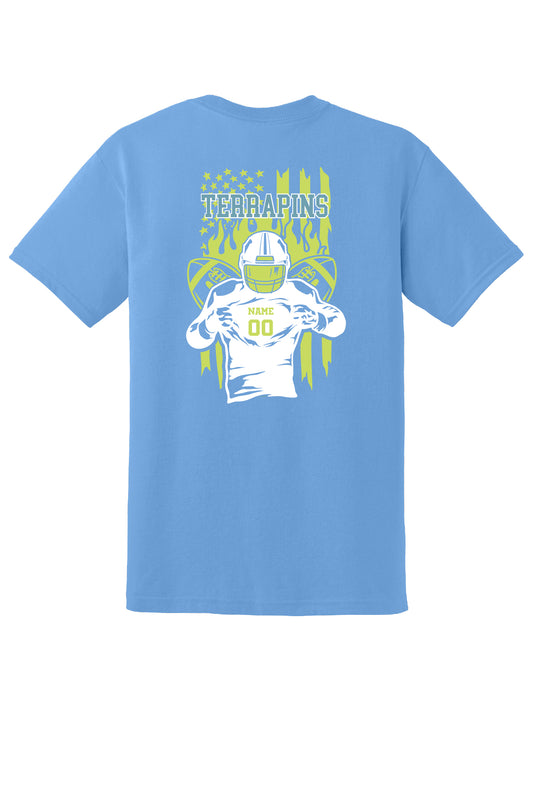 Boys Football Flag Back T-shirt (Youth)