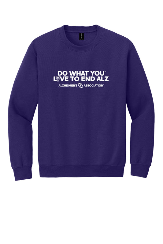 Do What You Love to End ALZ Crewneck Sweatshirt